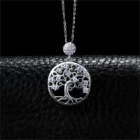 Tree Spinel Silver Necklace - IDiamond
