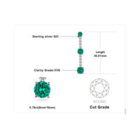 Pendant Emerald Silver Pendant - IDiamond