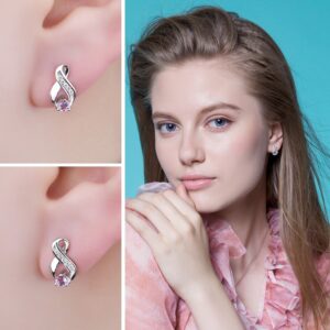Node Amethyst Silver Earrings - IDiamond
