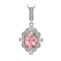 Oval Sapphire Silver Pendant - IDiamond