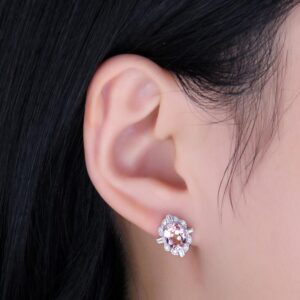 Oval Sapphire Silver Earrings - IDiamond