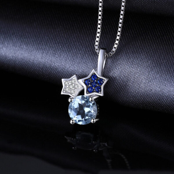 Stars Topaz Spinel Silver Pendant - IDiamond