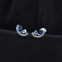Drop Topaz Silver Earrings - IDiamond
