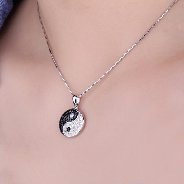Yin Yang Spinel Silver Pendant - IDiamond