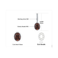 Oval Quartz Silver Earrings - IDiamond