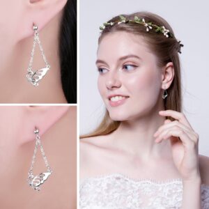 Butterfly Spinel Silver Earrings - IDiamond