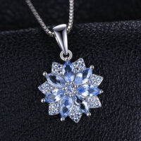 Flower Spinel Silver Pendant - IDiamond