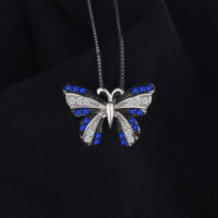 Butterfly Spinel Silver Pendant - IDiamond