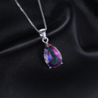 Drop Topaz Silver Pendant - IDiamond