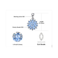Flower Spinel Silver Pendant - IDiamond