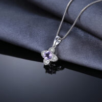 Сross Amethyst Silver Pendant - IDiamond