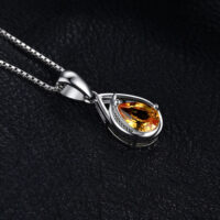 Drop Sapphire Silver Pendant - IDiamond