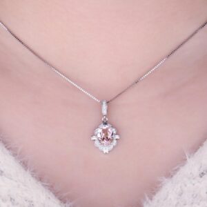 Oval Sapphire Silver Pendant - IDiamond