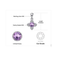 Сross Amethyst Silver Pendant - IDiamond