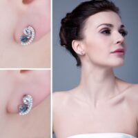 Drop Topaz Silver Earrings - IDiamond