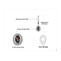 Oval Quartz Silver Earrings - IDiamond