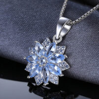 Flower Spinel Silver Pendant - IDiamond