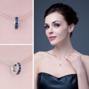 Round Spinel Silver Pendant - IDiamond