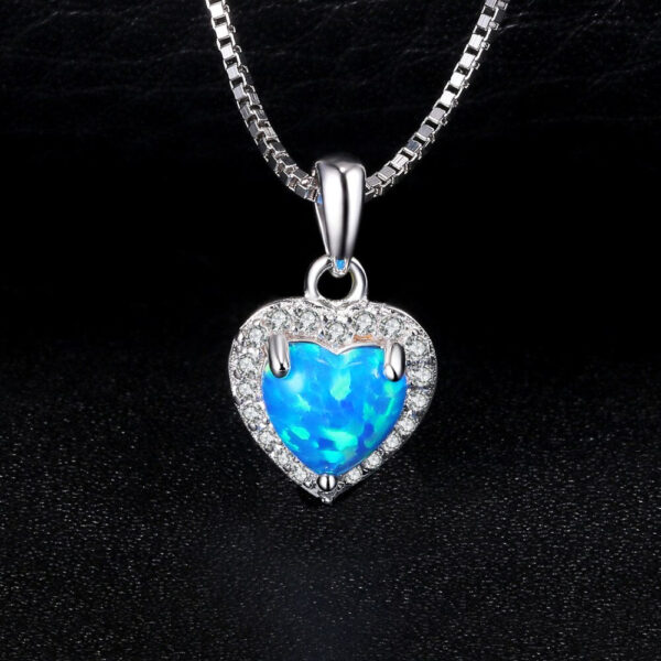 Heart Opal Silver Pendant - IDiamond