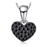 Heart Spinel Silver Necklace - IDiamond