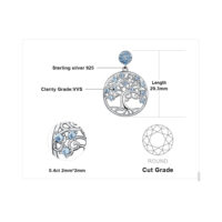 Tree Spinel Silver Necklace - IDiamond