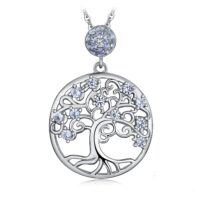 Tree Spinel Silver Necklace - IDiamond