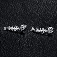 Fish Bone Spinel Silver Earrings - IDiamond