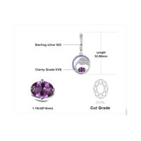 Round Sapphire Silver Earrings - IDiamond