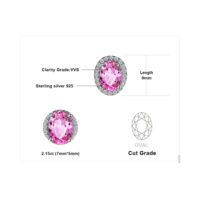 Oval Sapphire Silver Earrings - IDiamond