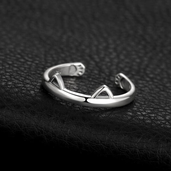Cat Ears Silver Ring - IDiamond