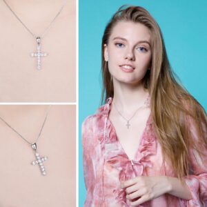 Cross Sterling Silver Cubic Zirconia Pendant - IDiamond