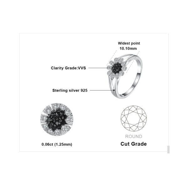 Flower Spinel Silver Ring - IDiamond