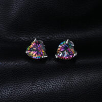 Heart Quartz Silver Earrings - IDiamond