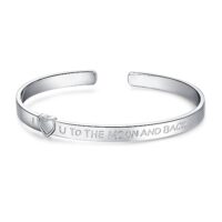 I Love You Silver Bracelet - IDiamond