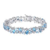 Luxury Topaz Silver Bracelet - IDiamond