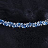 Luxury Topaz Silver Bracelet - IDiamond