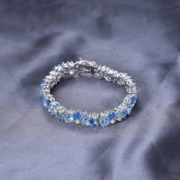 Luxury Topaz Silver Bracelet - IDiamond