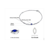 Oval Spinel Silver Bracelet - IDiamond