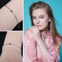 Oval Spinel Silver Bracelet - IDiamond