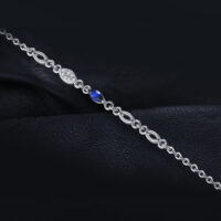 Oval Spinel Silver Bracelet - IDiamond