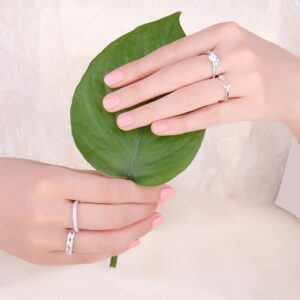Moon Star Cubic Zirconia Silver Ring Adjustable - IDiamond