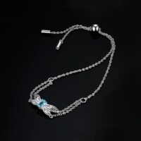 Dragonfly Topaz Spinel Silver Bracelet - IDiamond