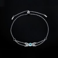 Dragonfly Topaz Spinel Silver Bracelet - IDiamond