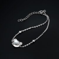 Bear Cubic Zirconia Silver Bracelet - IDiamond