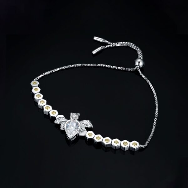 Bee Cubic Zirconia Silver Bracelet - IDiamond