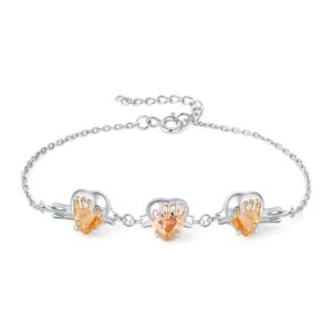 Honey Heart Cubic Zirconia Silver Bracelet - IDiamond