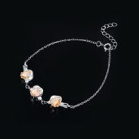Honey Heart Cubic Zirconia Silver Bracelet - IDiamond