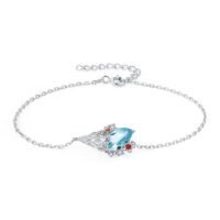 Ice Cream Topaz Cubic Zirconia Silver Bracelet - IDiamond