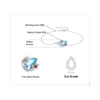 Ice Cream Topaz Cubic Zirconia Silver Bracelet - IDiamond