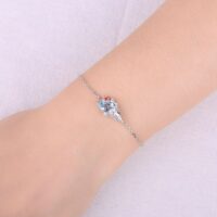 Ice Cream Topaz Cubic Zirconia Silver Bracelet - IDiamond